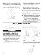 Предварительный просмотр 4 страницы KitchenAid KEHU309SSS00 Installation Instructions Manual