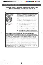 Preview for 10 page of KitchenAid KEK1222 Instructions Manual