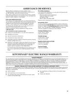 Preview for 27 page of KitchenAid KERA205 Use & Care Manual