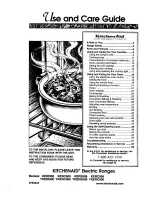 KitchenAid KERC500 Use And Care Manual preview