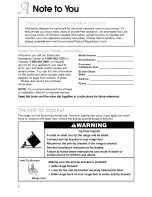 Preview for 2 page of KitchenAid KERC600 Use And Care Manual