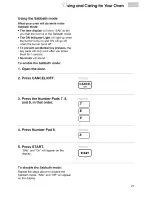 Preview for 21 page of KitchenAid KERC600 Use And Care Manual