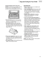 Preview for 27 page of KitchenAid KERC600 Use And Care Manual