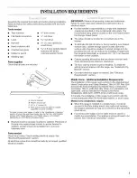 Предварительный просмотр 3 страницы KitchenAid KERK807PBB00 Installation Instructions Manual