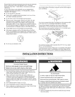 Preview for 6 page of KitchenAid KERK807PBB00 Installation Instructions Manual