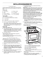 Preview for 3 page of KitchenAid KERS205TBL - ARCHITECTII - Electric Range Installation Instructions Manual