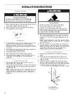 Preview for 6 page of KitchenAid KERS205TBL - ARCHITECTII - Electric Range Installation Instructions Manual