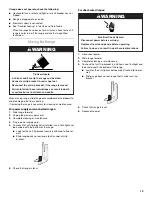 Preview for 13 page of KitchenAid KERS205TBL - ARCHITECTII - Electric Range Installation Instructions Manual