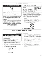 Preview for 17 page of KitchenAid KERS205TBL - ARCHITECTII - Electric Range Installation Instructions Manual