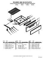 Preview for 6 page of KitchenAid KERS205TBL0 Parts List