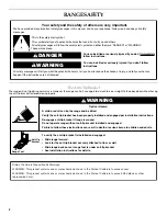 Preview for 2 page of KitchenAid KERS306BSS Use & Care Manual