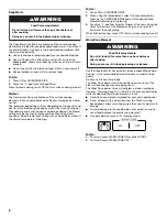 Preview for 8 page of KitchenAid KERS306BSS Use & Care Manual