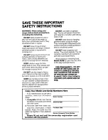 Preview for 3 page of KitchenAid KERS502 Use & Care Manual