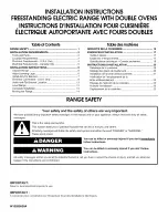 Preview for 1 page of KitchenAid KERS505XBL00 Installation Instructions Manual