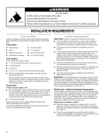 Preview for 2 page of KitchenAid KERS505XBL00 Installation Instructions Manual