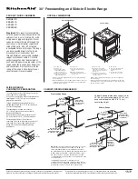 Preview for 1 page of KitchenAid KERS807S Dimension Manual