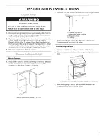 Предварительный просмотр 9 страницы KitchenAid KERS807SBB00 Installation Instructions Manual