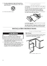 Preview for 8 page of KitchenAid KERS807SBL Installation Instructions Manual