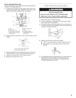 Предварительный просмотр 13 страницы KitchenAid KES Installation Instructions Manual