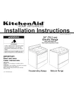 KitchenAid KESC300BAL3 Installation Instructions preview
