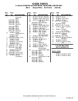 Preview for 4 page of KitchenAid KESS907SBB - Pure 30 Inch Slide-In Electric Range Parts List