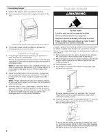 Предварительный просмотр 8 страницы KitchenAid KESS907SBL05 Installation Instructions Manual