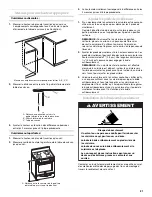 Предварительный просмотр 21 страницы KitchenAid KESS908SPB - 30 Inch Slide-In Electric Range Installation Instructions Manual