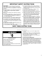 Preview for 3 page of KitchenAid KEWD105 Use & Care Manual