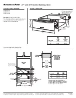 KitchenAid KEWD105H Specifications предпросмотр