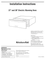 KitchenAid KEWD175HBL0 Installation Instructions Manual предпросмотр