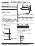 Preview for 1 page of KitchenAid KEWS105B Dimension Manual