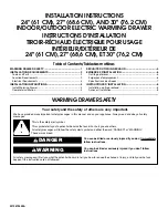 Preview for 1 page of KitchenAid KEWS105BSS Installation Instructions Manual