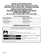 Preview for 1 page of KitchenAid KEWS105BSS00 Installation Instructions Manual