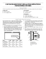 Предварительный просмотр 1 страницы KitchenAid KEWS105SPA Installation Instructions