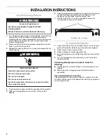 Preview for 4 page of KitchenAid KEWS145SSS - 24 Inch Warming Drawer Installation Instructions Manual
