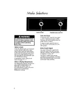 Preview for 8 page of KitchenAid KEYE650V Use And Care Manual