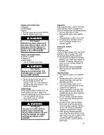 Preview for 19 page of KitchenAid KEYE650V Use And Care Manual