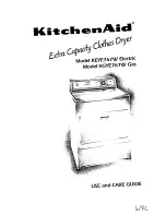 KitchenAid KEYE767W Electric Use And Care Manual preview