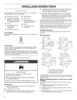 Preview for 2 page of KitchenAid KEYS850LQ1 Installation Instructions Manual