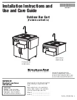 Предварительный просмотр 1 страницы KitchenAid KFBP100LSS Installation Instructions And Use And Care Manual