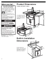 Preview for 2 page of KitchenAid KFBP100LSS Installation Instructions And Use And Care Manual