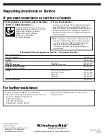 Preview for 8 page of KitchenAid KFBP100LSS Installation Instructions And Use And Care Manual