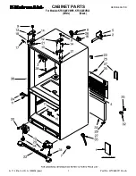 Предварительный просмотр 1 страницы KitchenAid KFCS22EVBL - 21.8 cu. Ft. Refrigerator Parts List