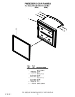 Предварительный просмотр 15 страницы KitchenAid KFCS22EVBL - 21.8 cu. Ft. Refrigerator Parts List