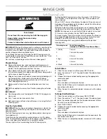 Preview for 16 page of KitchenAid KFED500ESS User Instructions