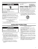 Preview for 5 page of KitchenAid KFED500EWH03 Installation Instructions Manual