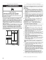 Предварительный просмотр 28 страницы KitchenAid KFFS20EYBL02 Use & Care Manual