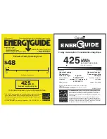 KitchenAid KFFS20EYMS Energy Manual preview