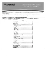 Preview for 1 page of KitchenAid KFGD500EBS User Instruction