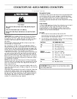 Preview for 5 page of KitchenAid KFGS306 Use And Care Manual